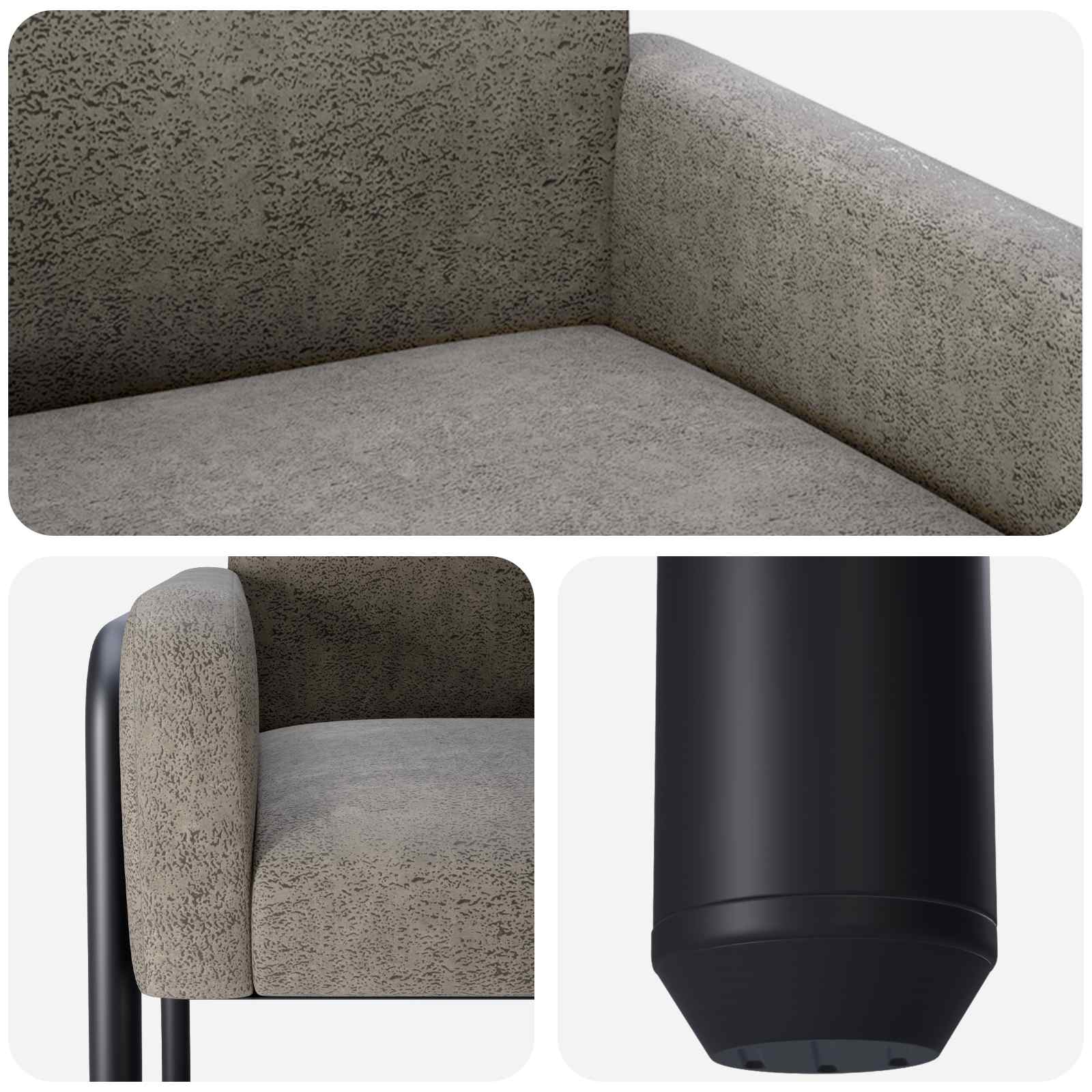 Fauteuil D'appoint Simili Daim