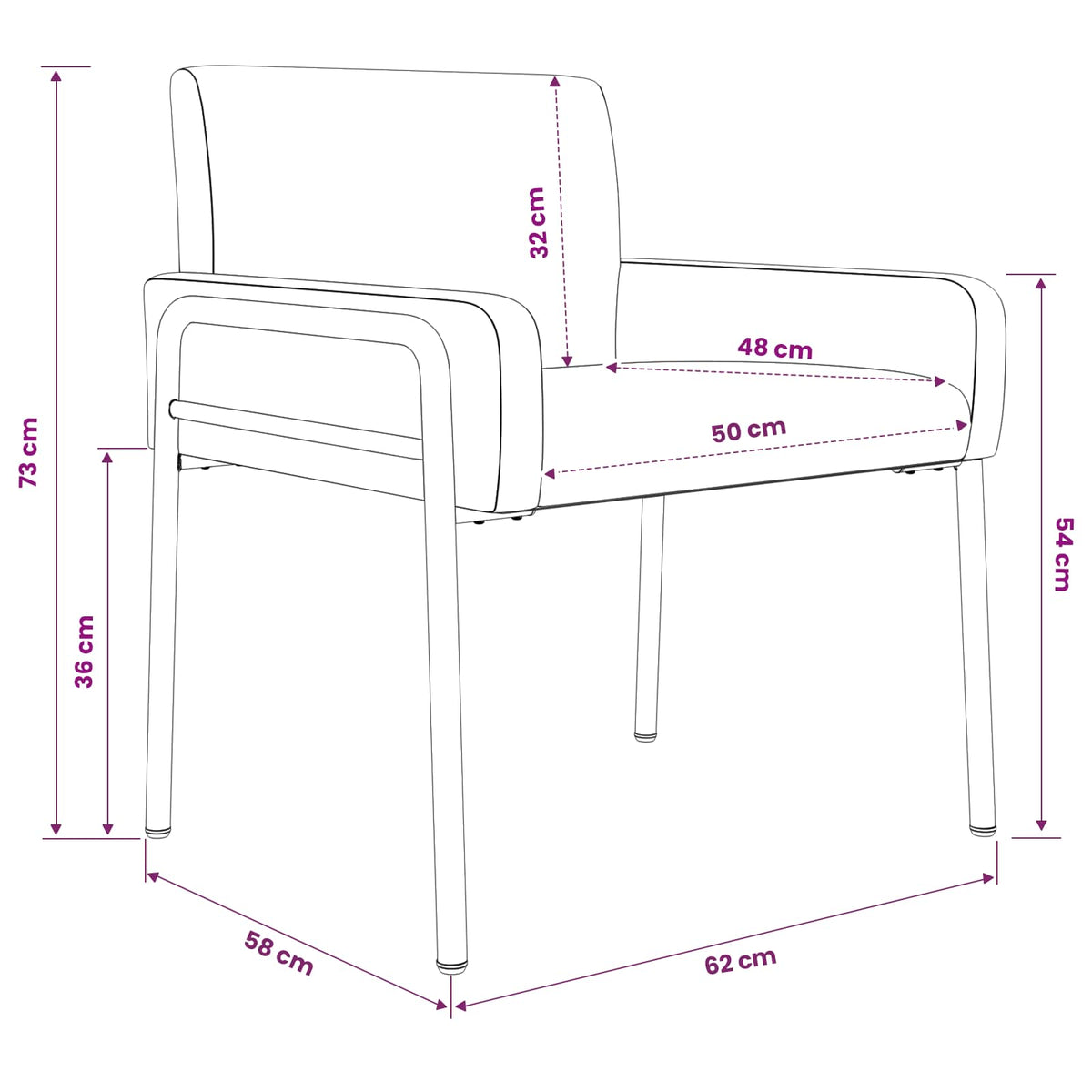 Fauteuil D'appoint Simili Daim