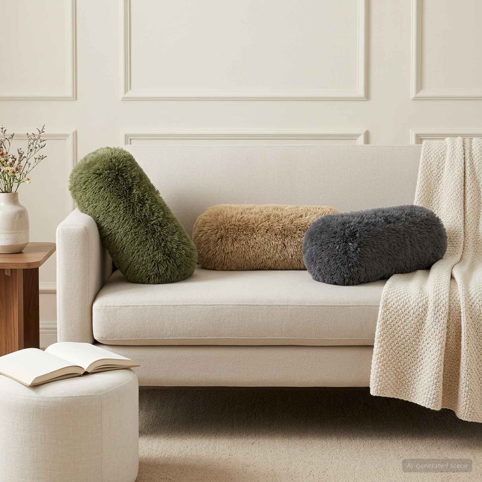 Coussin Avec Oreiller Heerlen 12 Pièces Fleece Pv