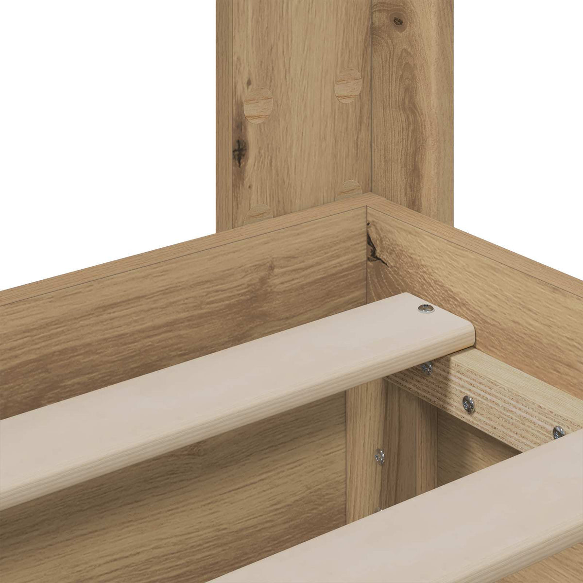Cadre De Lit Avec Rangement Et Tête De Lit Artisan Oak
