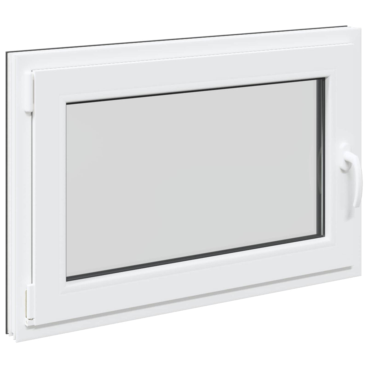 Fenêtre De Sous-Sol Risor 90 X 60 Cm Pvc Et Verre Anthracite