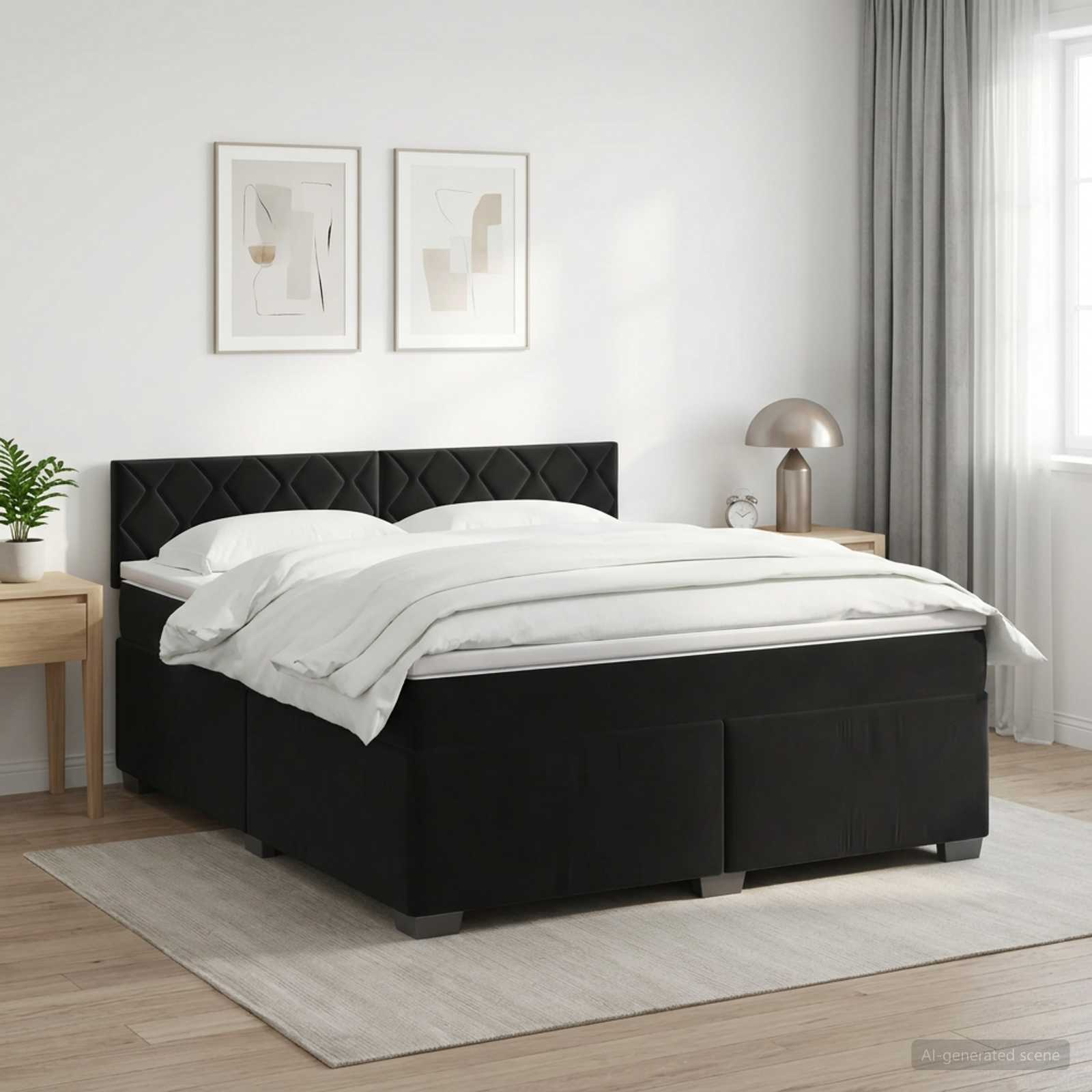 Sommier À Lattes De Lit Et Matelas Velours