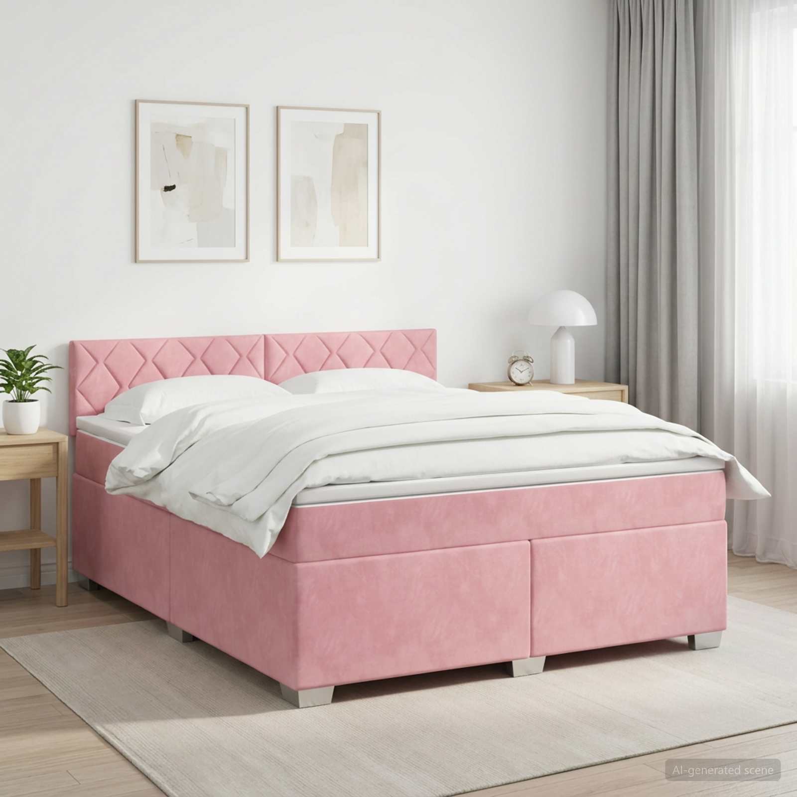 Sommier À Lattes De Lit Et Matelas Velours