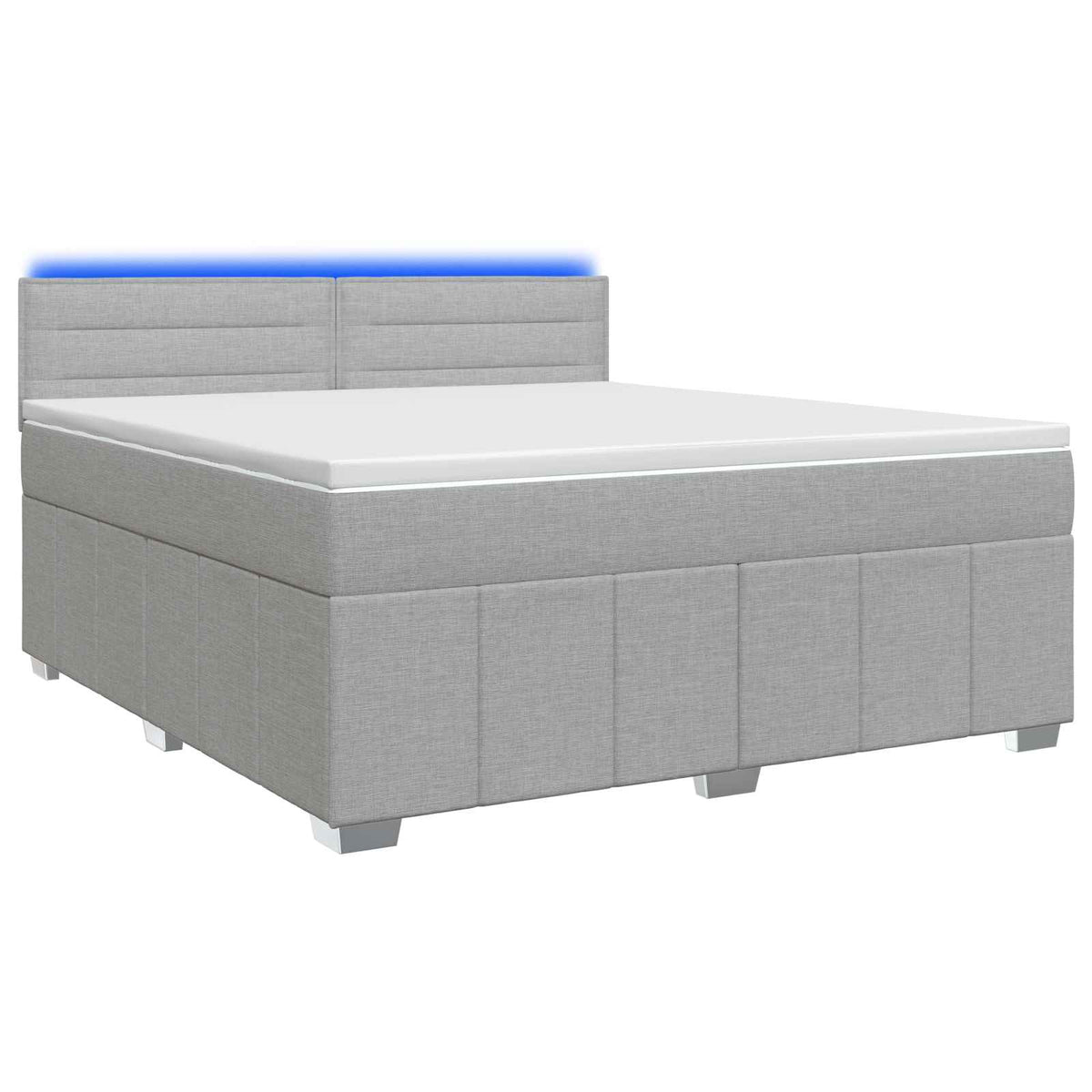 Sommier À Lattes De Lit Avec Matelas 120X200Cm Tissu
