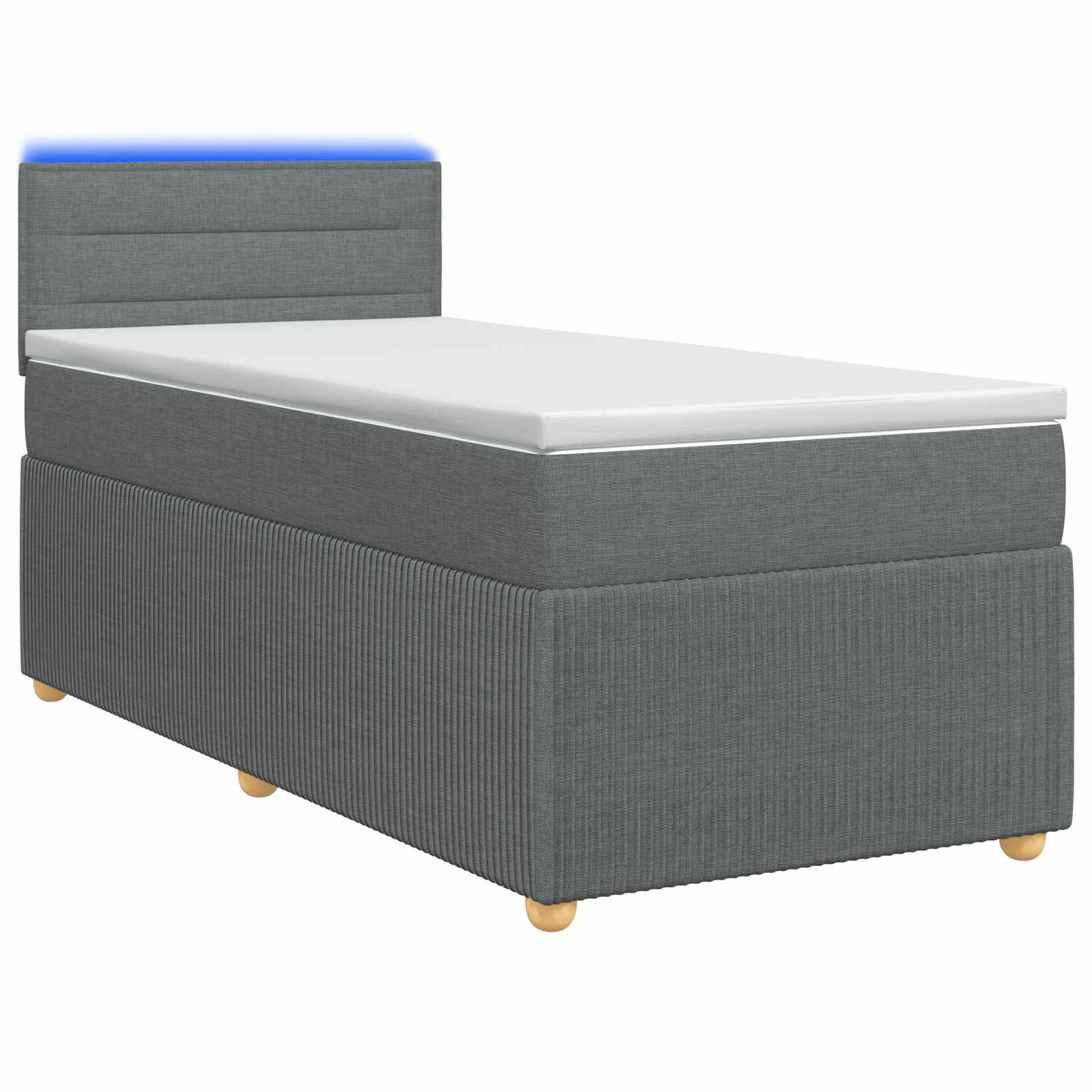 Lit Boxspring Avec Matelas Tissu