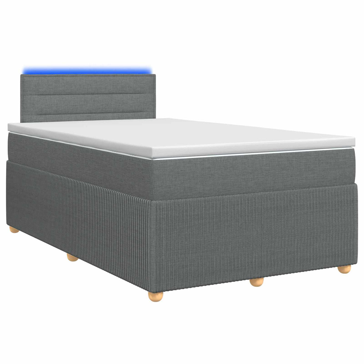 Sommier À Lattes De Lit Avec Matelas Tissu