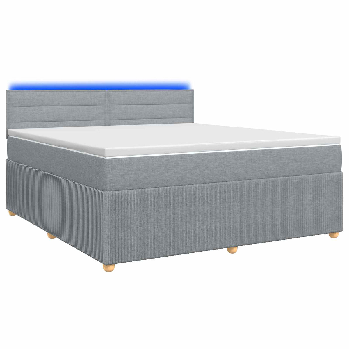 Sommier À Lattes De Lit Avec Matelas Tissu