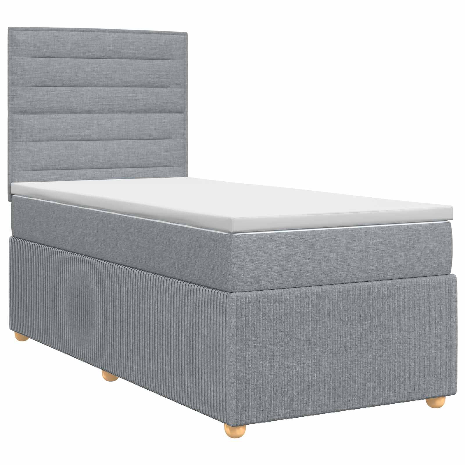 Lit Boxspring Avec Matelas Tissu
