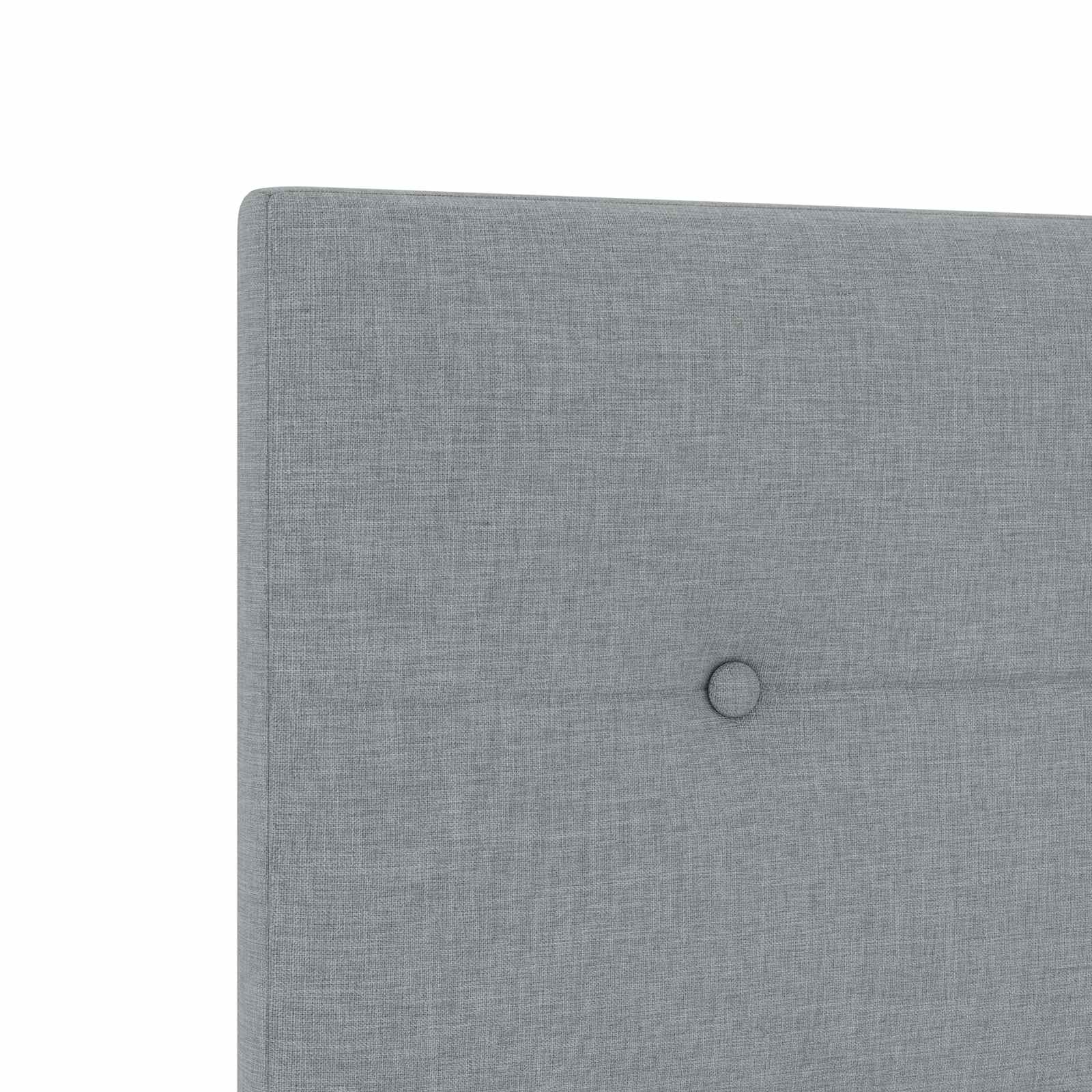Lit Boxspring Led Avec Matelas Gris Clair 120 X 200 Cm Tissu