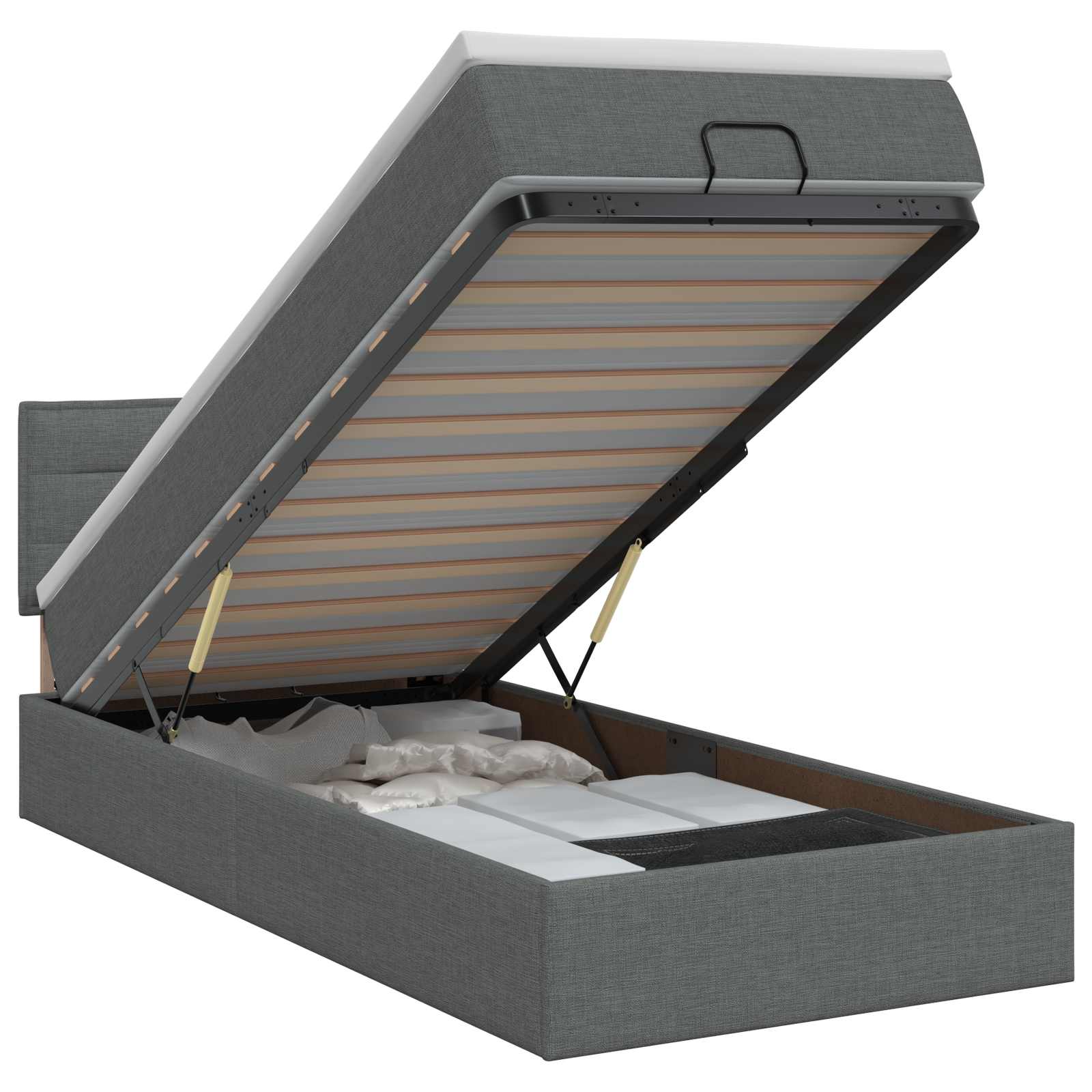 Lit Ottoman Avec Matelas Tissu