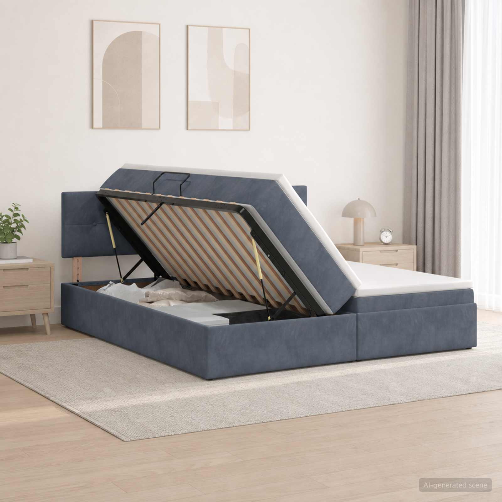 Lit De Rangement Avec Tête De Lit 2 Pc