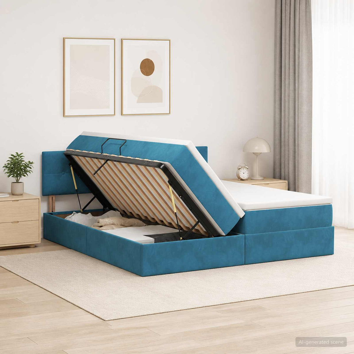 Lit De Rangement Avec Tête De Lit 2 Pc