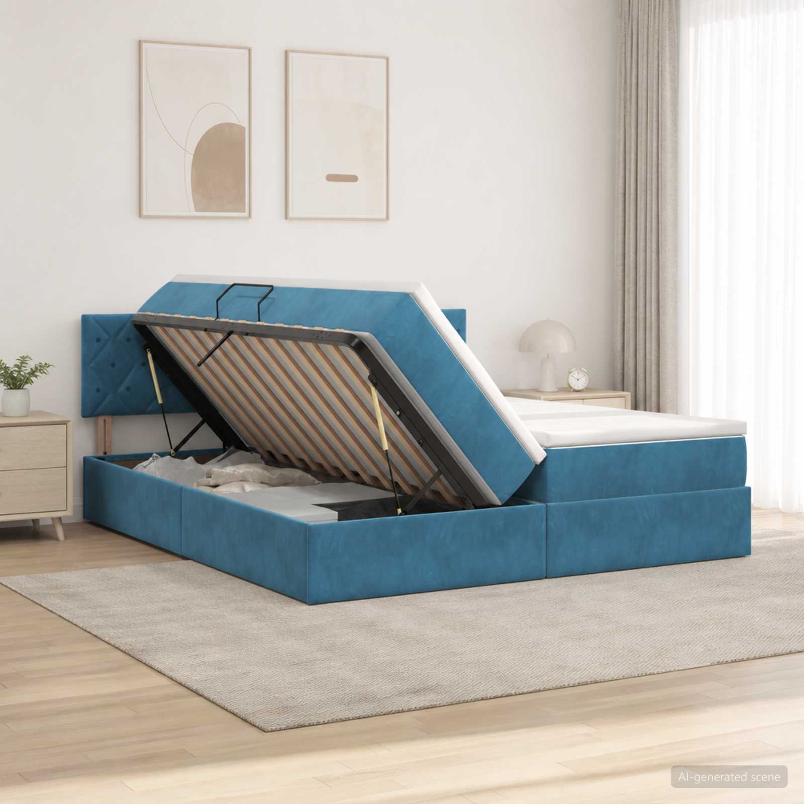 Lit De Rangement Avec Tête De Lit 2 Pc