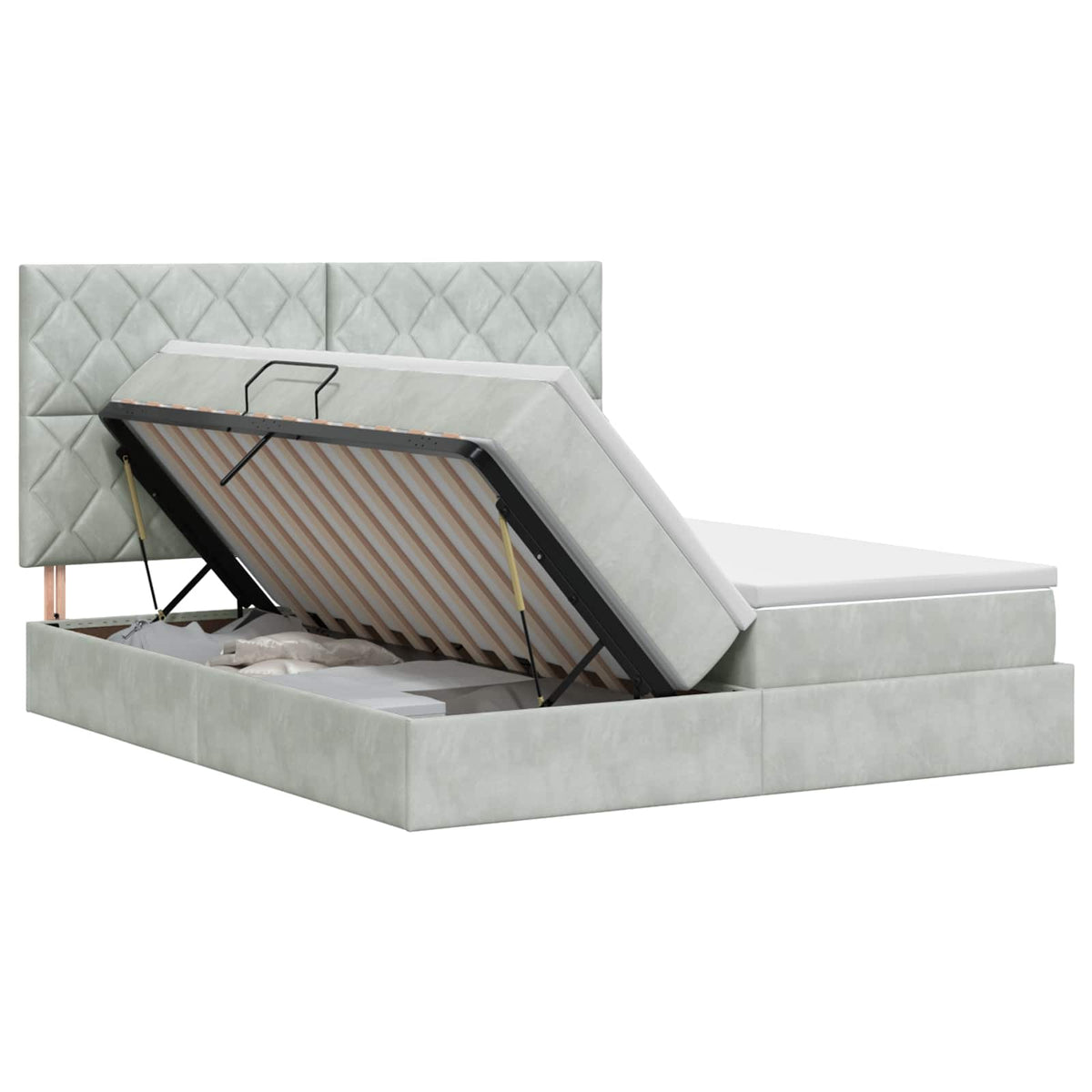 Lit De Rangement Avec Stockage Velours