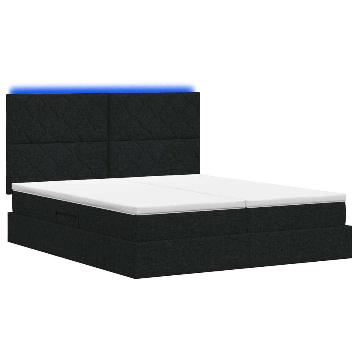 Lit De Rangement Led Avec Matelas Tissu