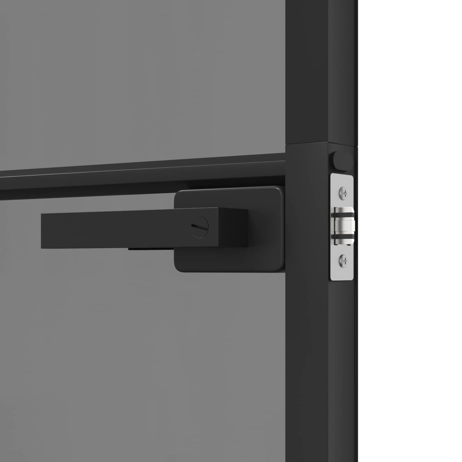 Porte Intérieure Verre Trempé Et Aluminium