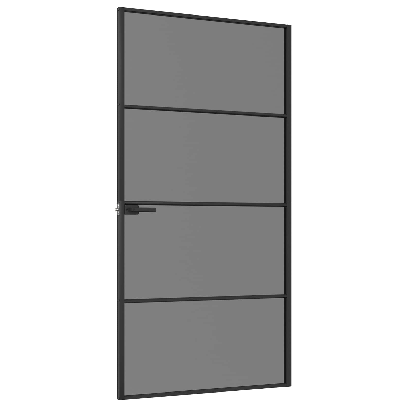 Porte Intérieure Verre Trempé Et Aluminium