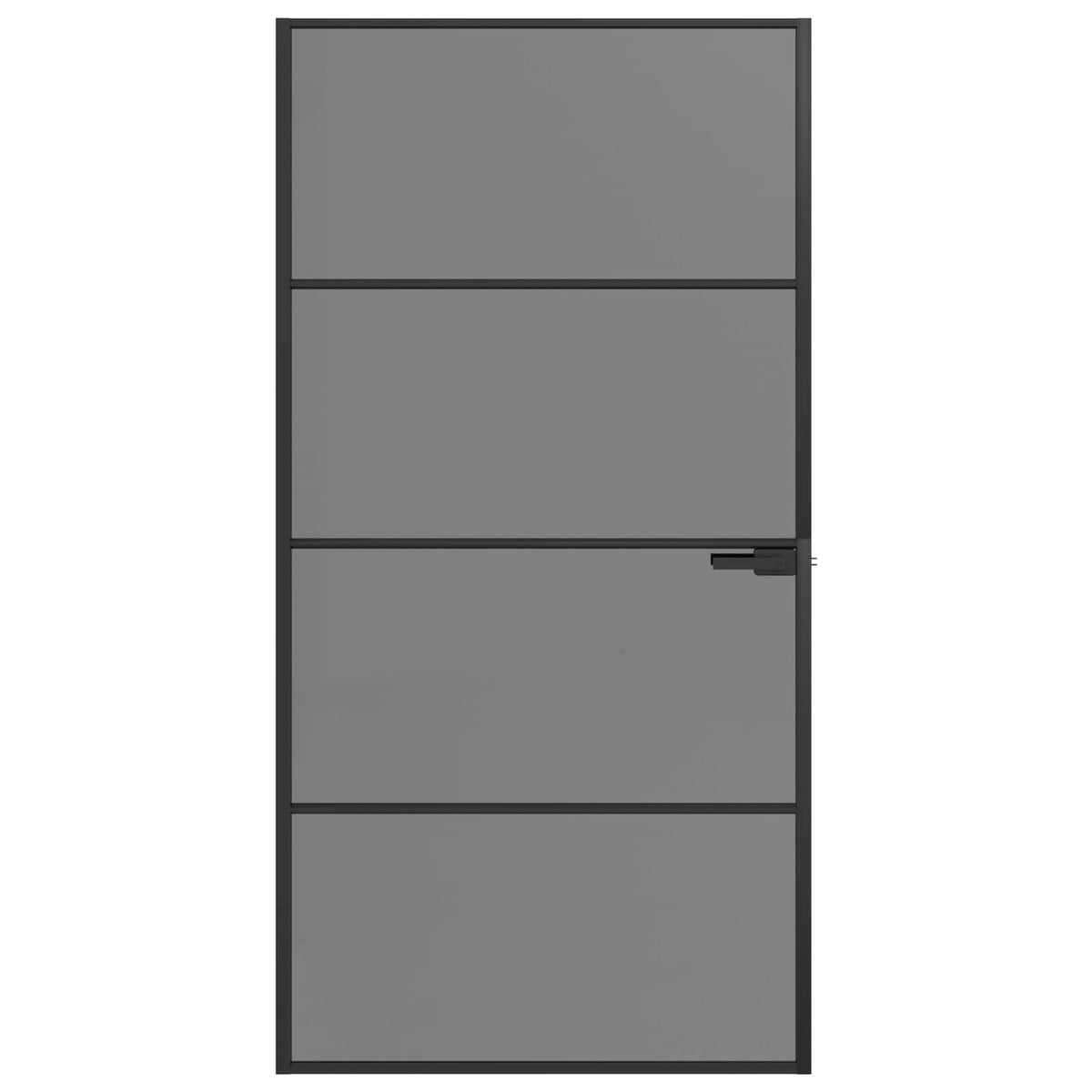 Porte Intérieure Verre Trempé Et Aluminium