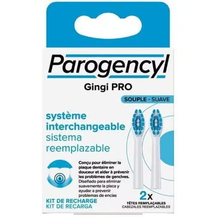 Parogencyl Gingi Pro Système Interchangeable Souple 2 Têtes Remplaçables