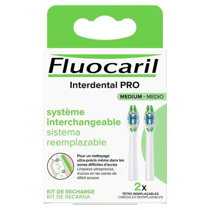 Fluocaril Interdental Pro Système Interchangeable Medium – 2 Têtes