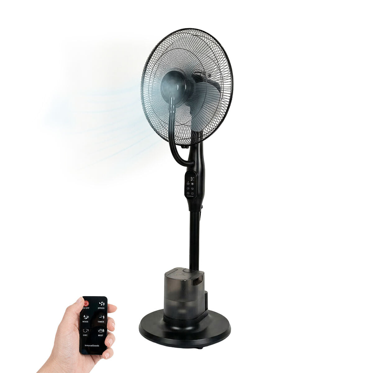 Ventilateur Brumisateur sur Pied avec Commande à Distance Sprair InnovaGoods