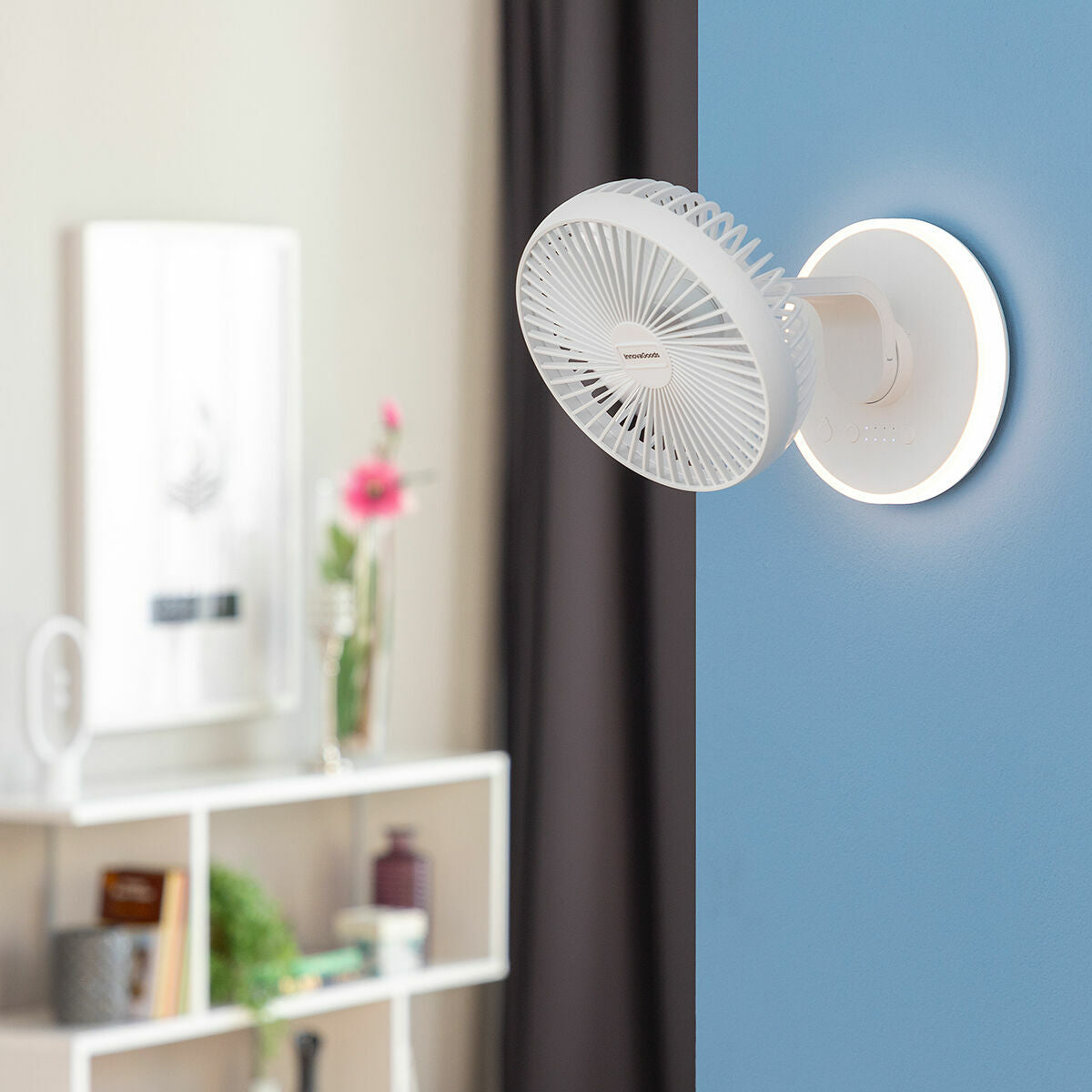 InnovaGoods Fandle Ventilateur Rechargeable Pliable 3 en 1 7200 mAh