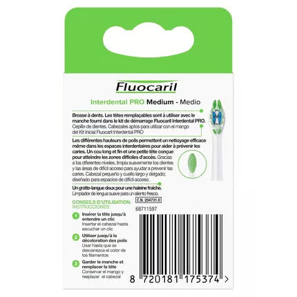 Fluocaril Interdental Pro Système Interchangeable Medium – 2 Têtes
