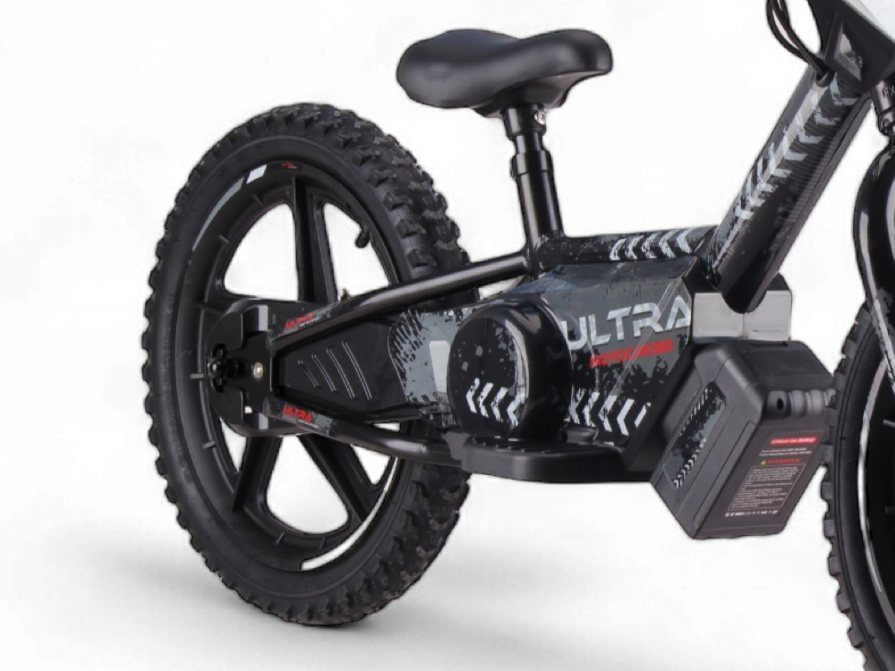 Vélo D'équilibre Électrique 24 Volts Avec Roues De 16 Pouces, Moteur Électrique - Noir