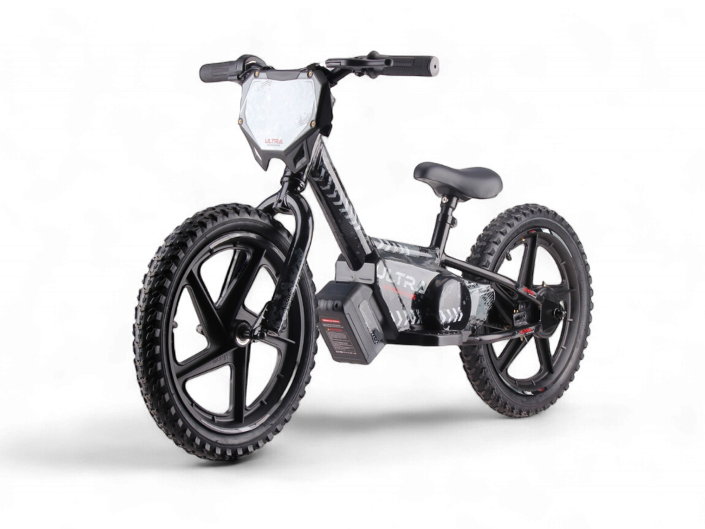 Vélo D'équilibre Électrique 24 Volts Avec Roues De 16 Pouces, Moteur Électrique - Noir