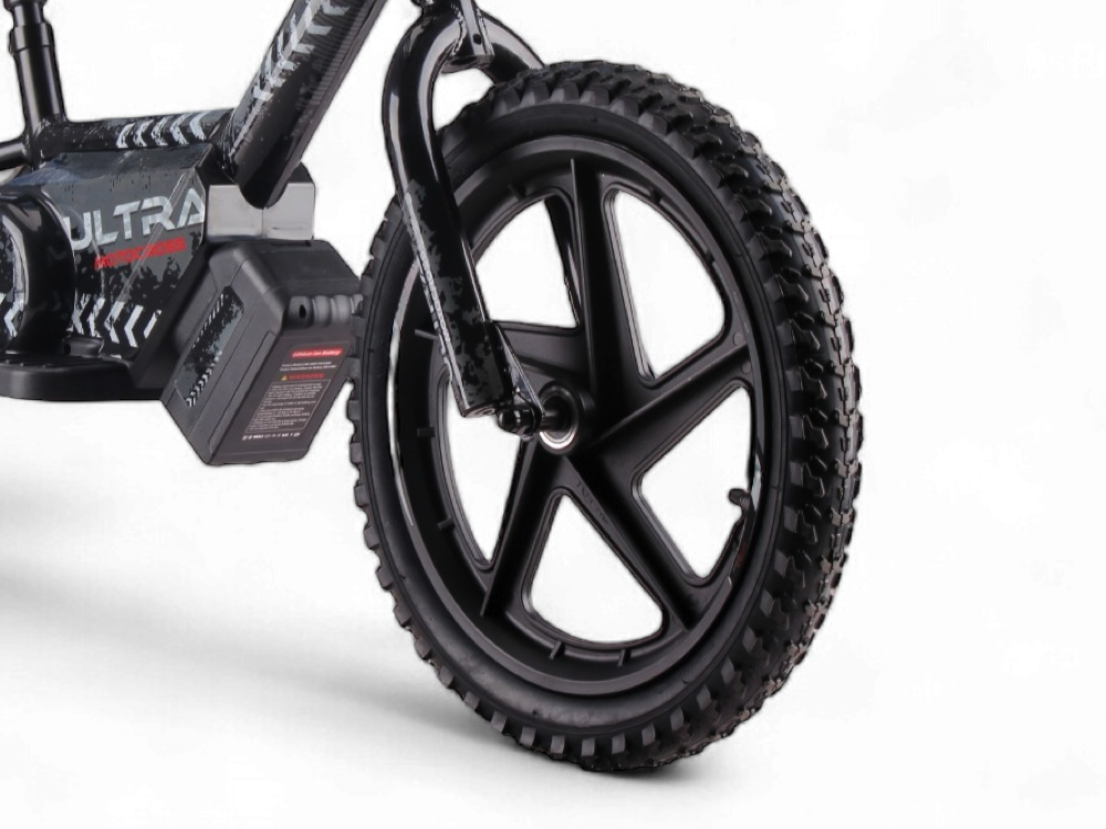 Vélo D'équilibre Électrique 24 Volts Avec Roues De 16 Pouces, Moteur Électrique - Noir