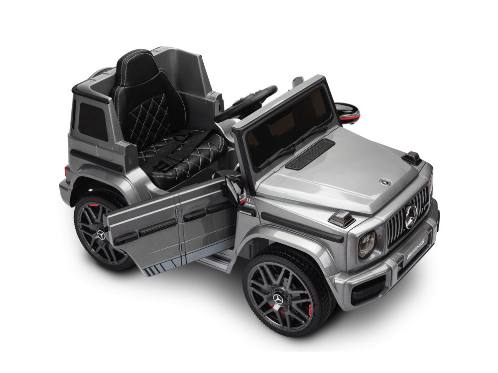 Mercedes G63 Amg, Voiture Électrique 12V Pour Enfants Avec Batterie Lithium, Pneus En Caoutchouc, Siège En Cuir Et Plus Encore