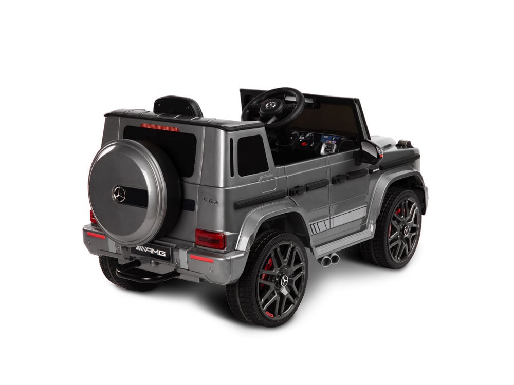 Mercedes G63 Amg, Voiture Électrique 12V Pour Enfants Avec Batterie Lithium, Pneus En Caoutchouc, Siège En Cuir Et Plus Encore