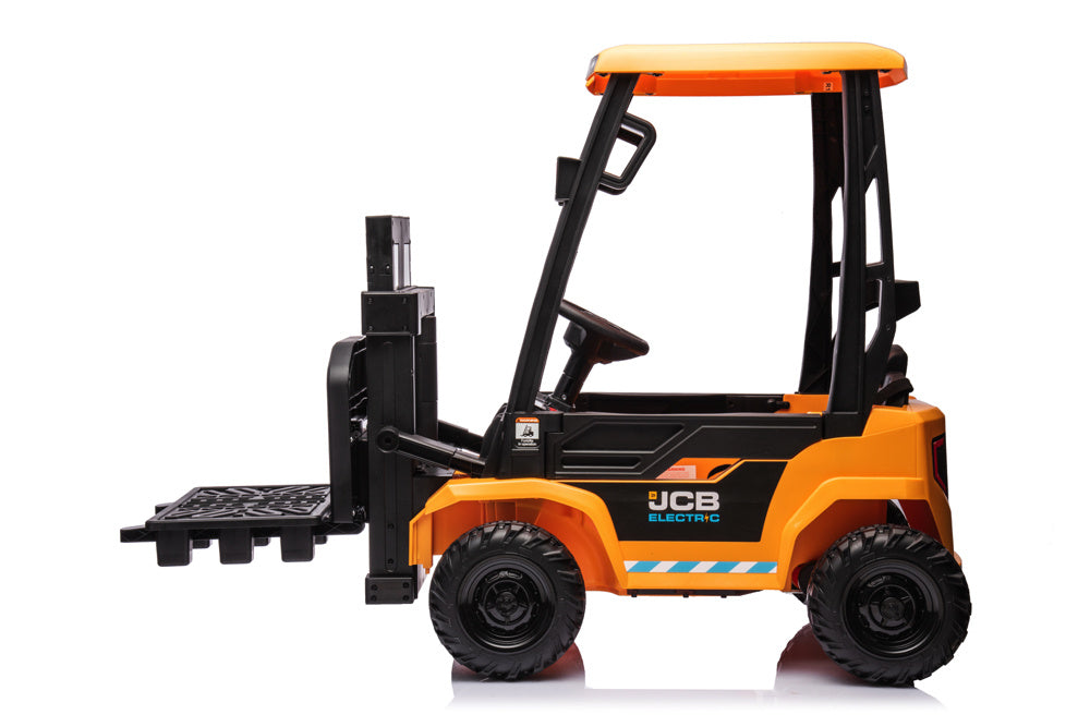 Chariot Élévateur Électrique Jcb Pour Enfants – 12V Avec Véritable Fonction De Levage Et De Conduite