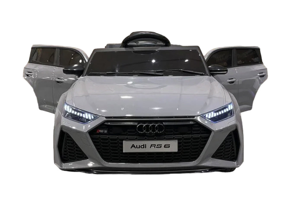 Audi Rs6, Voiture Électrique Pour Enfants 12 Volts Avec Pneus En Caoutchouc, Siège En Cuir Et Plus Encore !