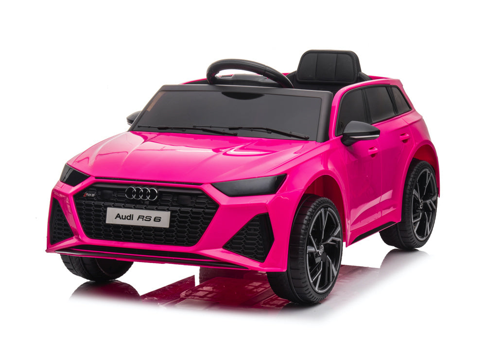 Audi Rs6, Voiture Électrique Pour Enfants 12 Volts Avec Pneus En Caoutchouc, Siège En Cuir Et Plus Encore !