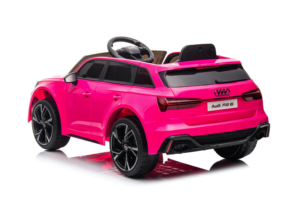 Audi Rs6, Voiture Électrique Pour Enfants 12 Volts Avec Pneus En Caoutchouc, Siège En Cuir Et Plus Encore !