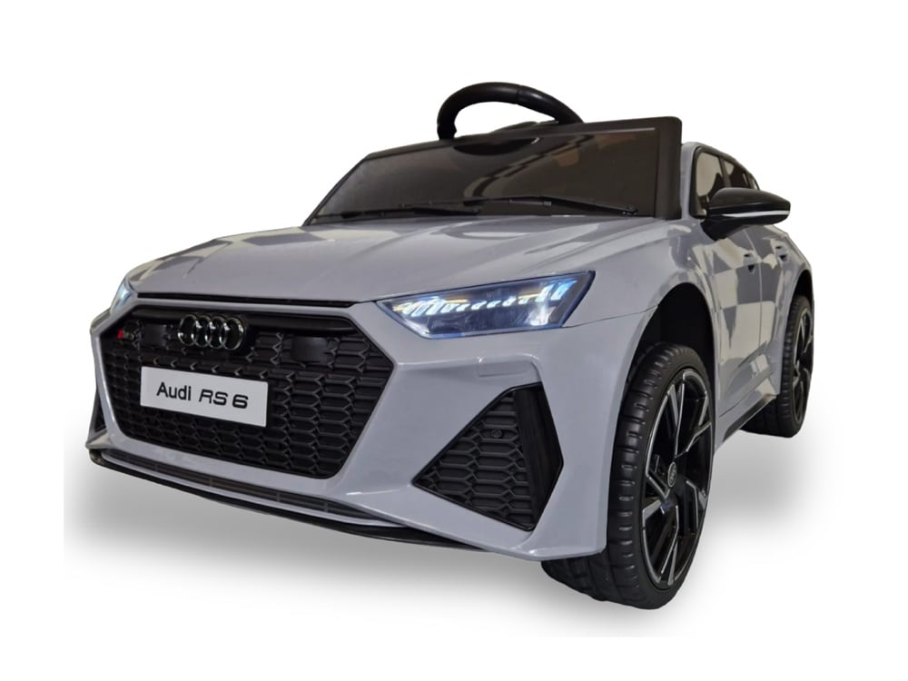 Audi Rs6, Voiture Électrique Pour Enfants 12 Volts Avec Pneus En Caoutchouc, Siège En Cuir Et Plus Encore !