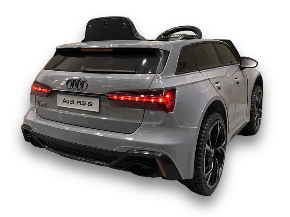 Audi Rs6, Voiture Électrique Pour Enfants 12 Volts Avec Pneus En Caoutchouc, Siège En Cuir Et Plus Encore !