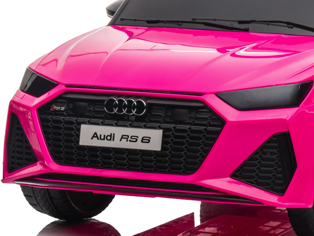 Audi Rs6, Voiture Électrique Pour Enfants 12 Volts Avec Pneus En Caoutchouc, Siège En Cuir Et Plus Encore !