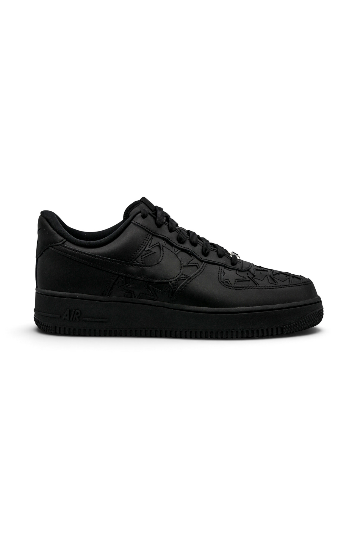 Nike Air Force 1 Low Lv8 Triple Black Stars