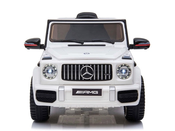 Mercedes G63 Amg, Voiture Électrique 12V Pour Enfants Avec Batterie Lithium, Pneus En Caoutchouc, Siège En Cuir Et Plus Encore