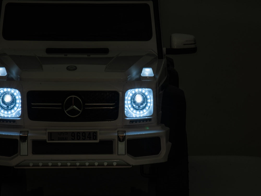 Mercedes-Benz G63 6X6, 12V Avec Pneus En Caoutchouc Et Plus Encore !