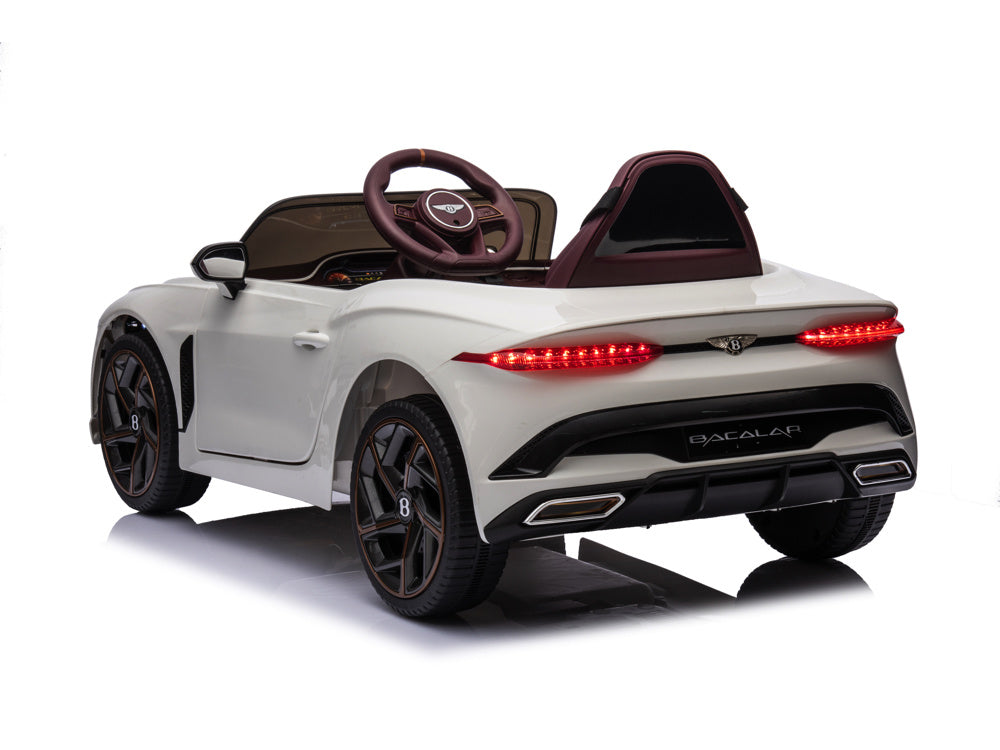Bentley Bacalar, Voiture Électrique Pour Enfants 12 Volts, Siège En Cuir, Pneus En Caoutchouc Et Plus Encore.