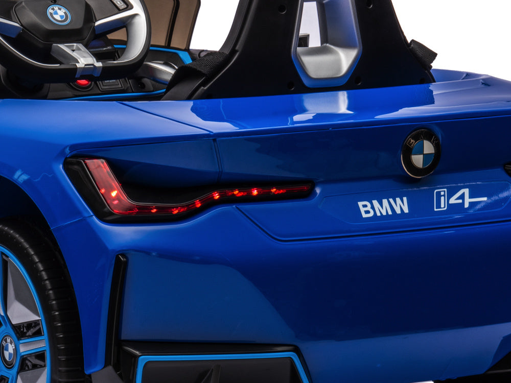 Bmw I4, Voiture Électrique Pour Enfants, 12V, Siège En Cuir, Module Musique Et Plus Encore !