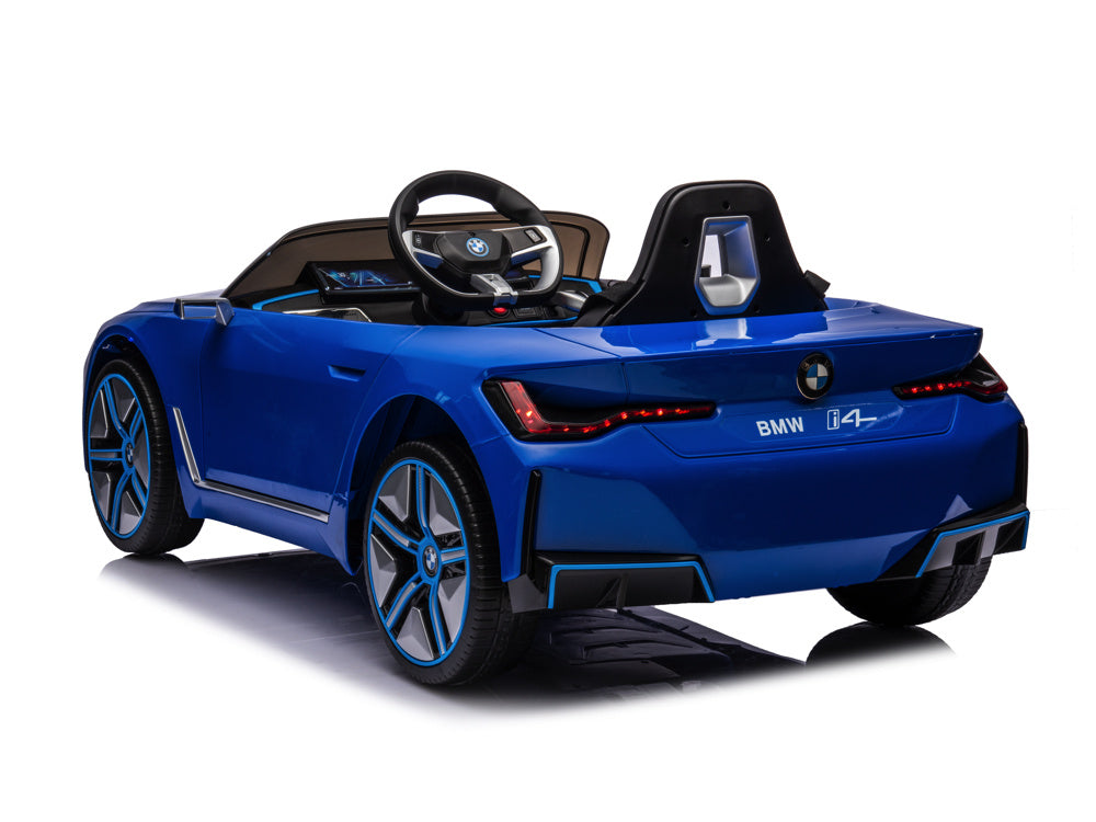 Bmw I4, Voiture Électrique Pour Enfants, 12V, Siège En Cuir, Module Musique Et Plus Encore !