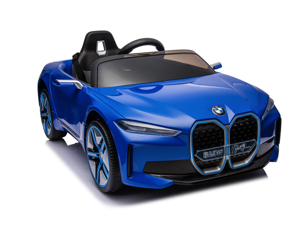 Bmw I4, Voiture Électrique Pour Enfants, 12V, Siège En Cuir, Module Musique Et Plus Encore !