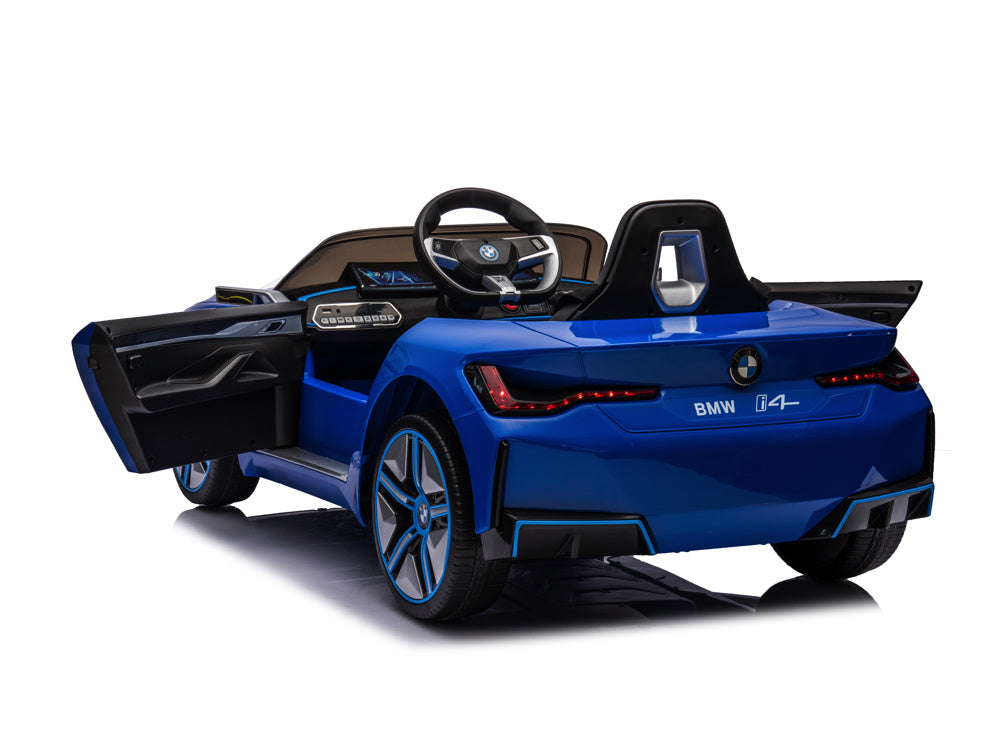 Bmw I4, Voiture Électrique Pour Enfants, 12V, Siège En Cuir, Module Musique Et Plus Encore !