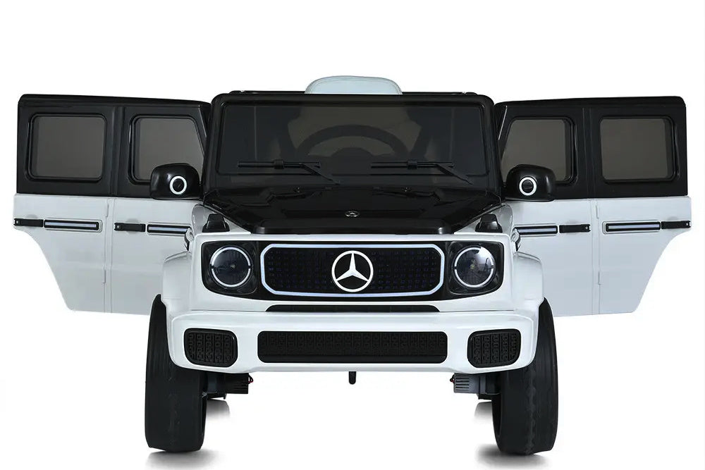 Mercedes Benz Eqg, Voiture Électrique Pour Enfants 12 Volts Avec Pneus En Caoutchouc, Siège En Cuir Et Plus Encore !