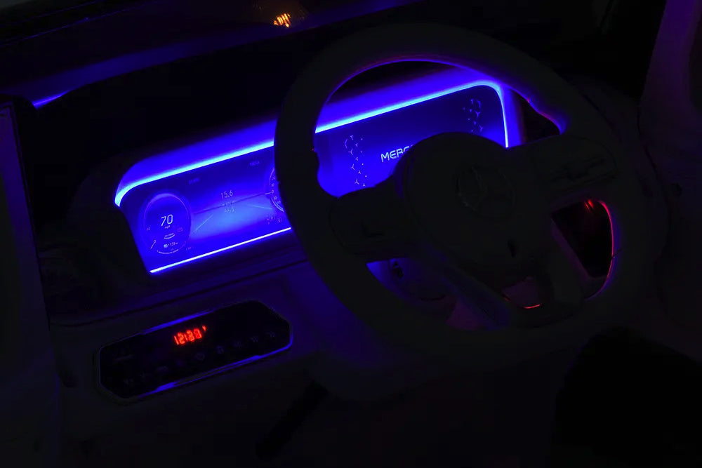 Mercedes Benz Eqg, Voiture Électrique Pour Enfants 12 Volts Avec Pneus En Caoutchouc, Siège En Cuir Et Plus Encore !