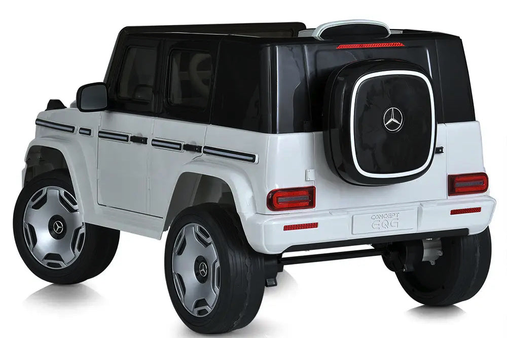Mercedes Benz Eqg, Voiture Électrique Pour Enfants 12 Volts Avec Pneus En Caoutchouc, Siège En Cuir Et Plus Encore !